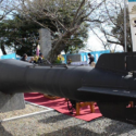 Type I kaiten manned torpedo replica — at Tokuyama-Shi Japan