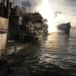 AO59 bridge down to the water -colorized (Sid Harris)