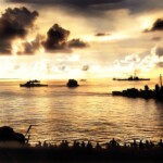 DDs dropping depth charges-Enhanced-Colorized