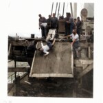 Officer on Shellback slide - Colorized