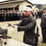 Ohzushima receiving short sword-Colorized