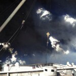 Smoke and flames starboard section - colorized (Sid Harris)